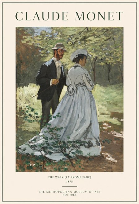 Monet The Walk (La Promenade) No1 - Poszter