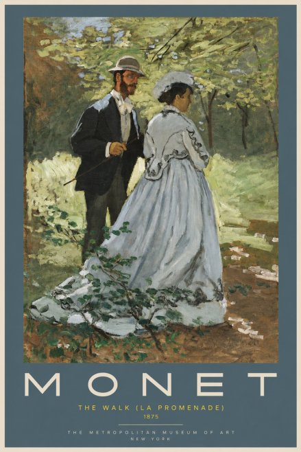 Monet The Walk (La Promenade) No2 - Poszter