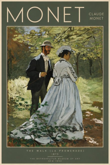 Monet The Walk (La Promenade) No5 - Poszter