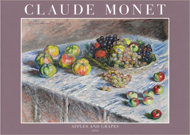 Monet Apples and Grapes No2 - Poszter