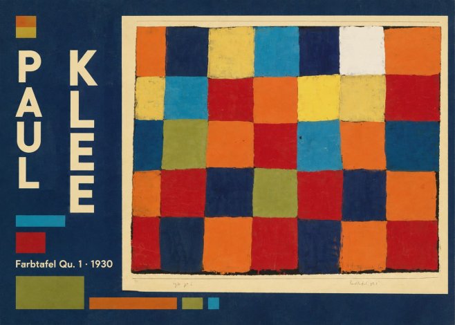 Paul Klee Farbetafel Qu 1 · 1930 No4 - Poszter
