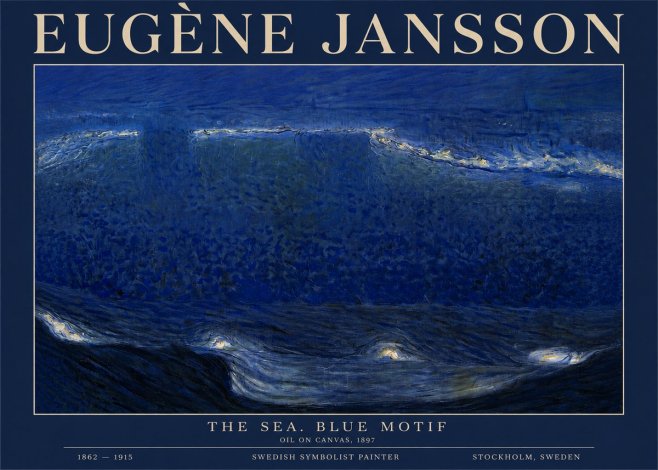Eugène Jansson The Sea. Blue Motif No3 - Poszter