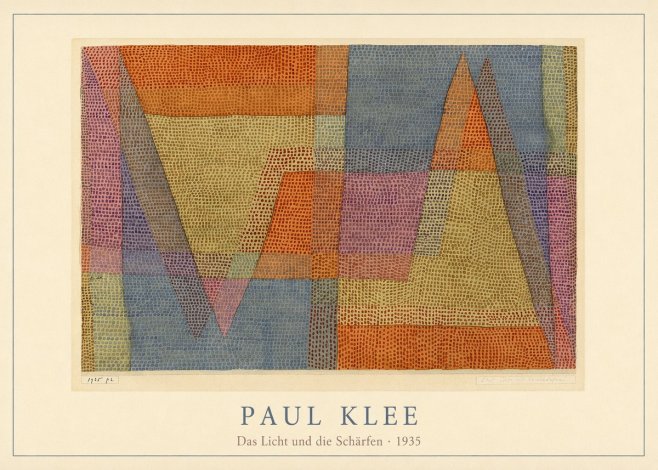 Paul Klee Das Licht Und Die Schärfen No4 - Poszter