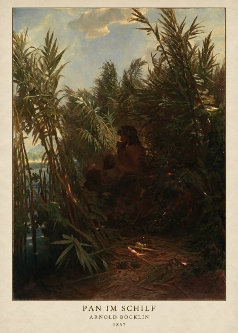 Arnold Böcklin Pan Im Schilf No2 - Poszter