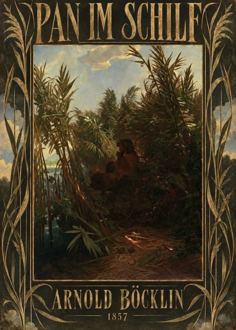 Arnold Böcklin Pan Im Schilf No5 - Poszter