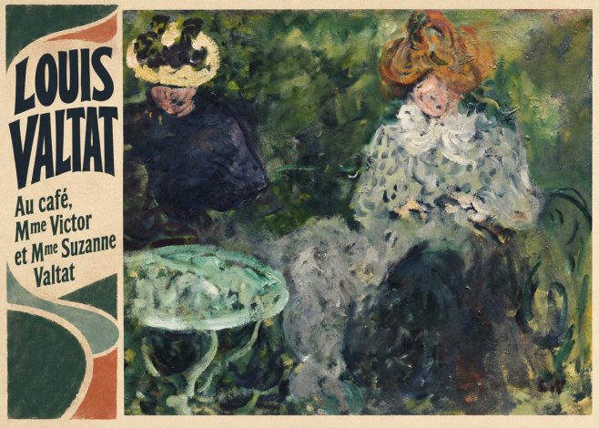 Louis Valtat Au Café, Mme Victor Et Mme Suzanne Valtat No5 - Poszter