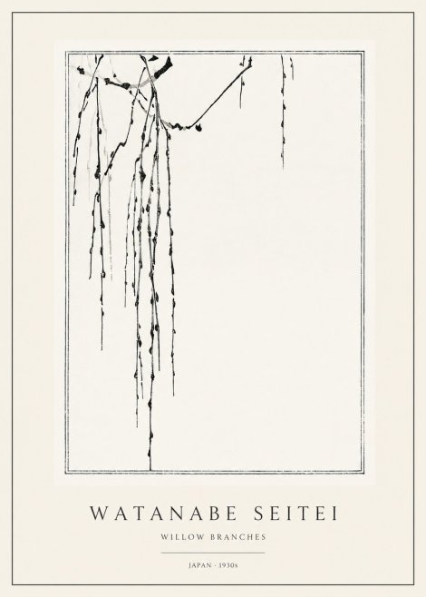 Watanabe Seitei Willow Branches I No1 - Poszter