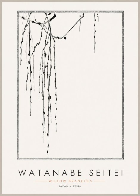 Watanabe Seitei Willow Branches I No3 - Poszter