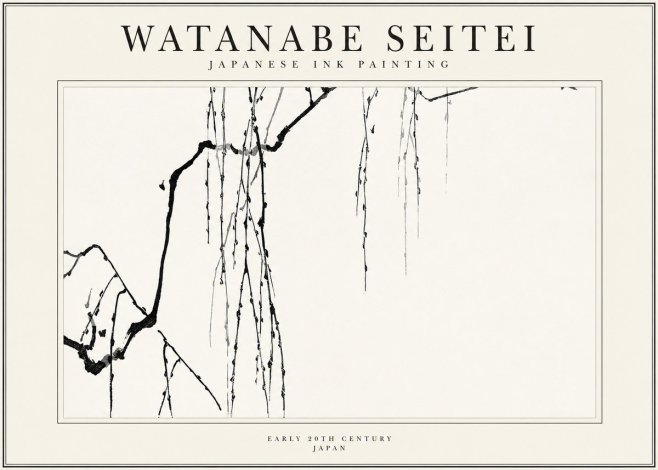 Watanabe Seitei Willow Branches II No1 - Poszter