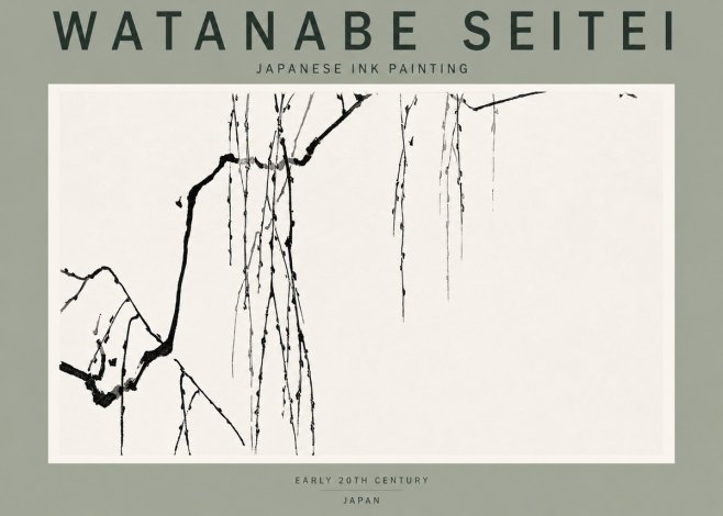 Watanabe Seitei Willow Branches II No2 - Poszter