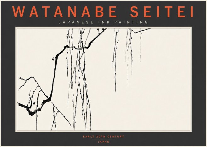 Watanabe Seitei Willow Branches II No4 - Poszter