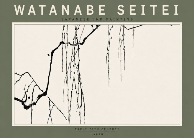 Watanabe Seitei Willow Branches II No6 - Poszter