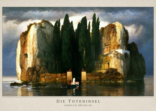 Arnold Böcklin Die Toteninsel II No2 - Poszter