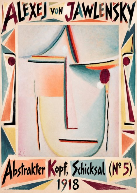 Alexej von Jawlensky Abstrakter Kopf, Schicksal (N°5) No5 - Poszter