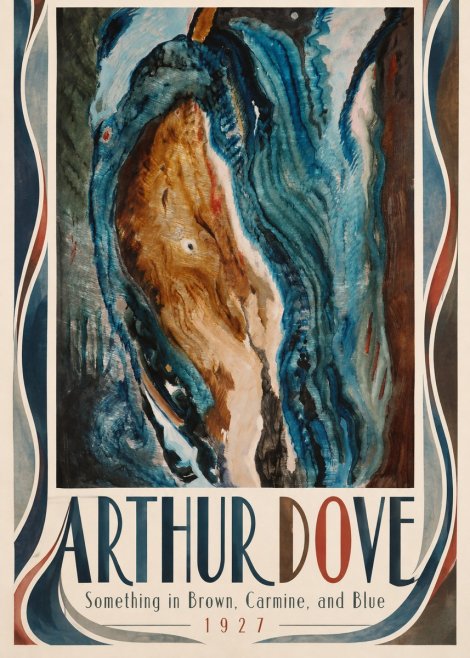 Arthur Dove Something in Brown, Carmine, and Blue No3 - Poszter