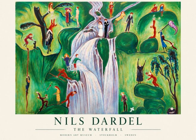 Nils Dardel The Waterfall No1 - Poszter