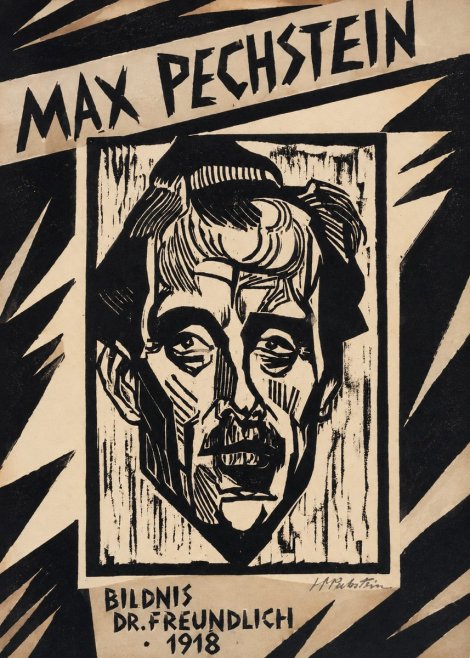 Max Pechstein Bildnis Dr. Freundlich • 1918 No4 - Poszter