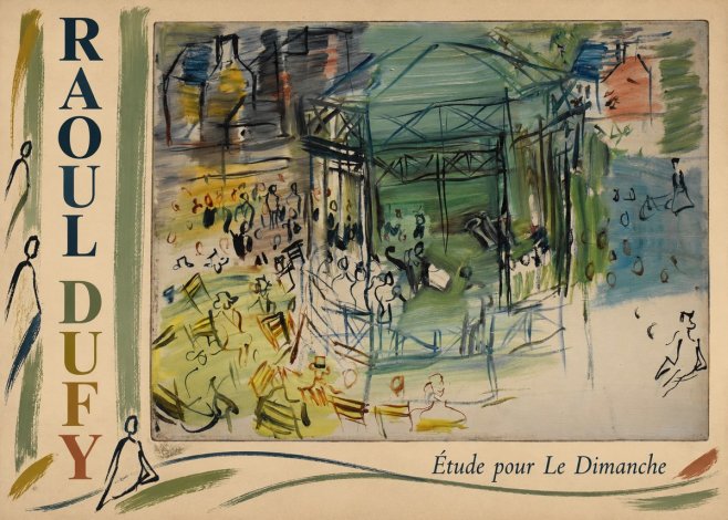 Raoul Dufy Étude Pour Le Dimanche No2 - Poszter
