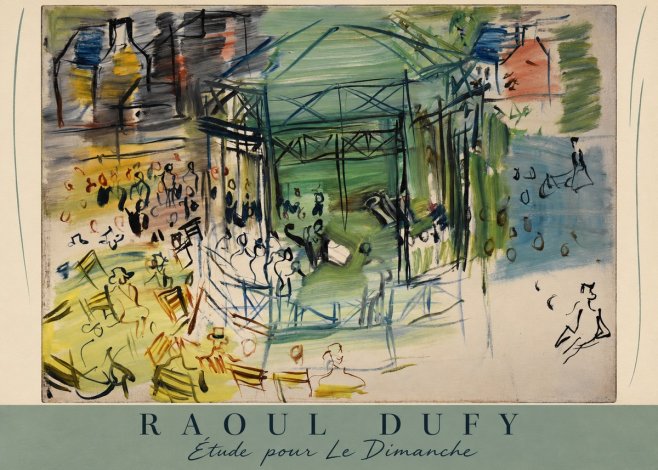 Raoul Dufy Étude Pour Le Dimanche No6 - Poszter