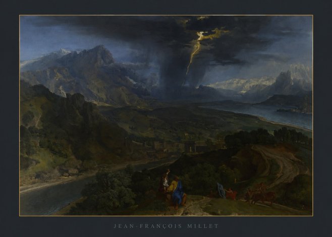 Jean-François Millet The Thunderbolt No6 - Poszter