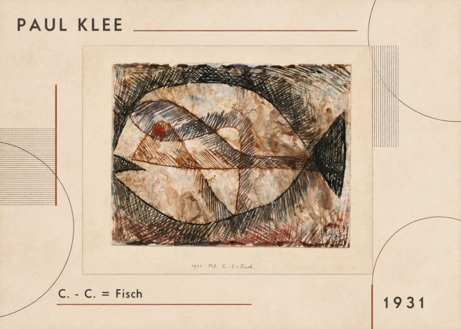Paul Klee C. - C. = Fisch No1 - Poszter