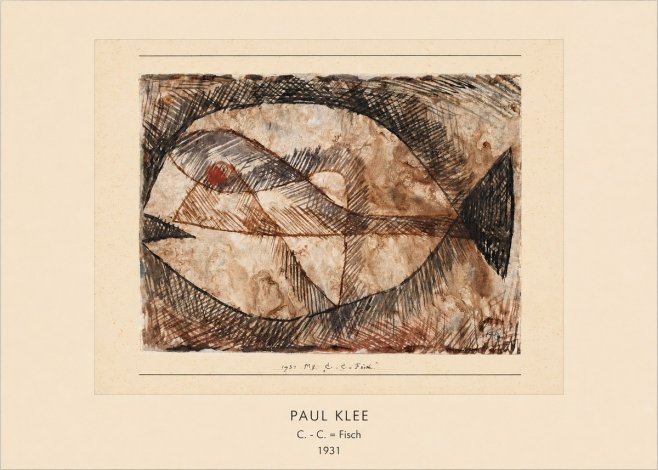 Paul Klee C. - C. = Fisch No3 - Poszter