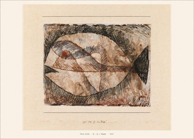 Paul Klee C. - C. = Fisch No5 - Poszter