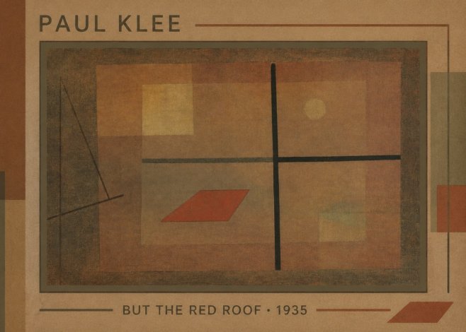 Paul Klee But the Red Roof No1 - Poszter