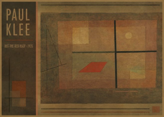 Paul Klee But the Red Roof No2 - Poszter