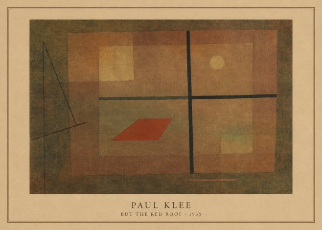 Paul Klee But the Red Roof No3 - Poszter