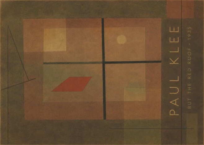 Paul Klee But the Red Roof No4 - Poszter