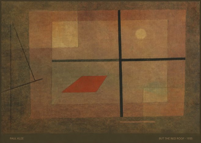 Paul Klee But the Red Roof No5 - Poszter