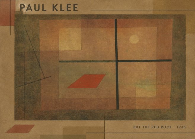 Paul Klee But the Red Roof No6 - Poszter