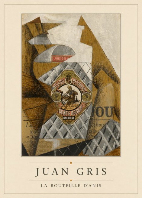 Juan Gris La Bouteille D'anis No4 - Poszter