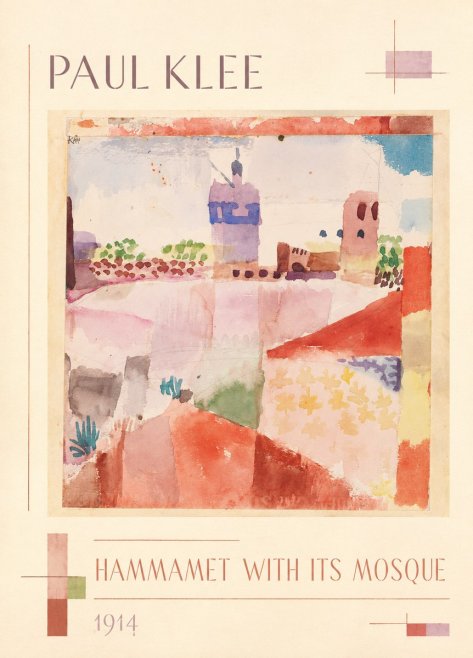 Paul Klee Hammamet with Its Mosque No1 - Poszter