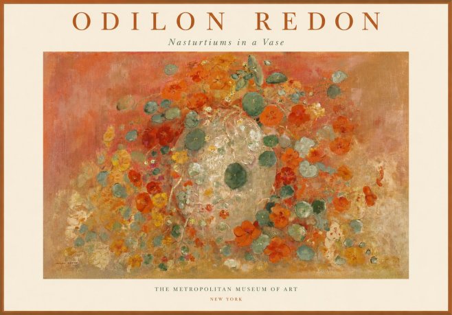 Odilon Redon Nasturtiums in a Vase No1 - Poszter