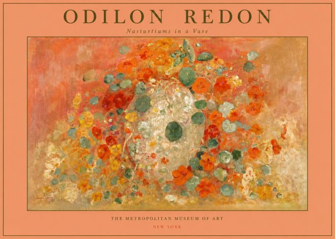 Odilon Redon Nasturtiums in a Vase No2 - Poszter