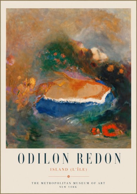Odilon Redon Island (L'île) No5 - Poszter