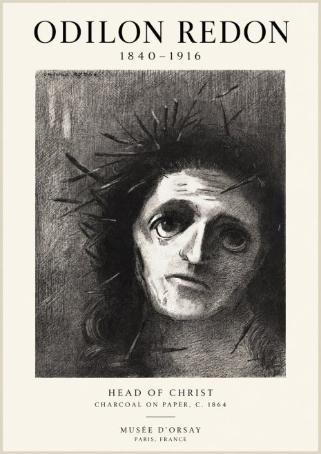 Odilon Redon Head of Christ I No1 - Poszter