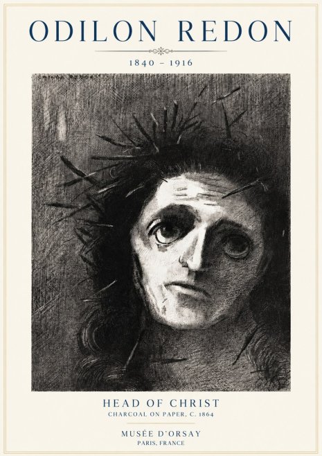 Odilon Redon Head of Christ I No3 - Poszter