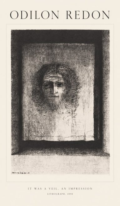 Odilon Redon It Was a Veil, an Impression No1 - Poszter