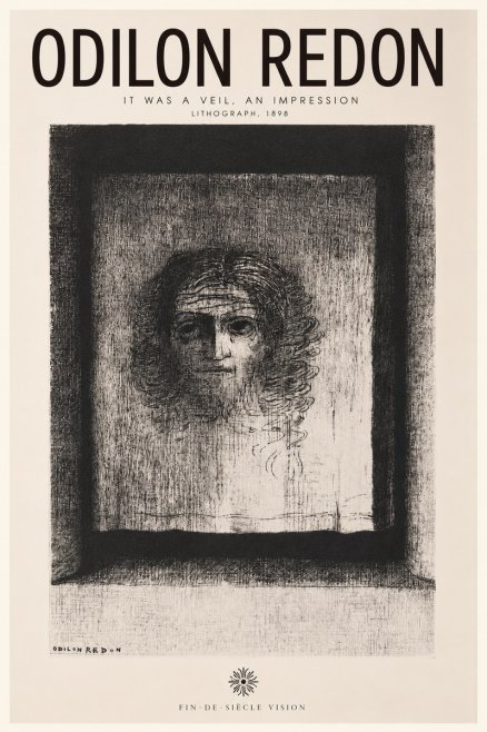 Odilon Redon It Was a Veil, an Impression No2 - Poszter