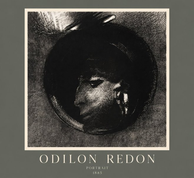 Odilon Redon Portrait No2 - Poszter