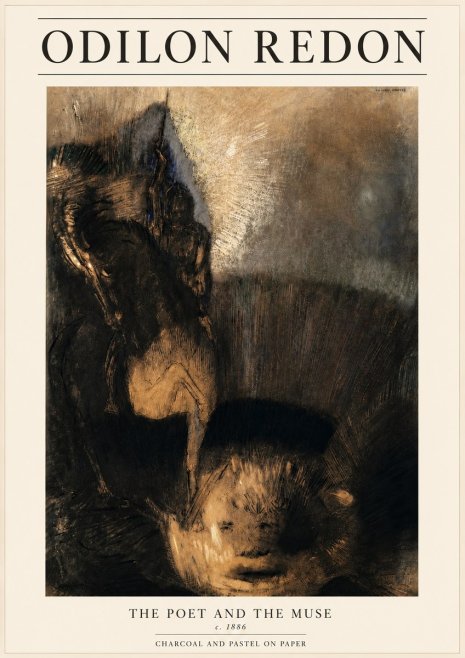 Odilon Redon The Poet and the Muse No3 - Poszter