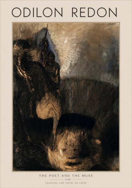 Odilon Redon The Poet and the Muse No4 - Poszter