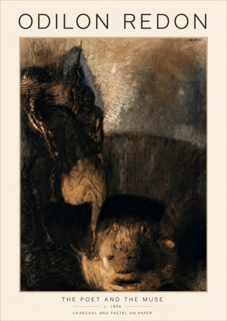 Odilon Redon The Poet and the Muse No5 - Poszter