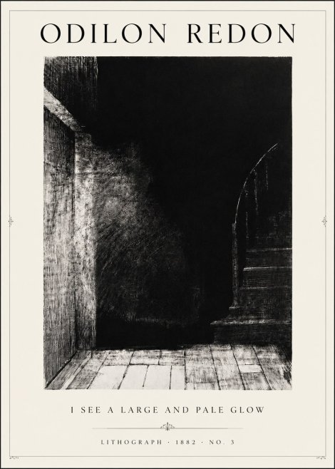 Odilon Redon I See a Large and Pale Glow No3 - Poszter