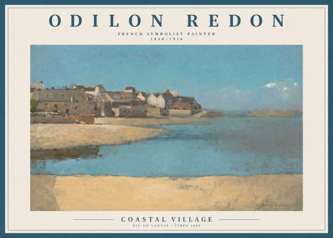 Odilon Redon Coastal Village No2 - Poszter
