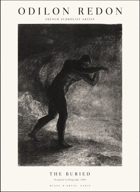 Odilon Redon The Buried No1 - Poszter