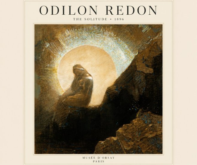 Odilon Redon The Solitude No2 - Poszter